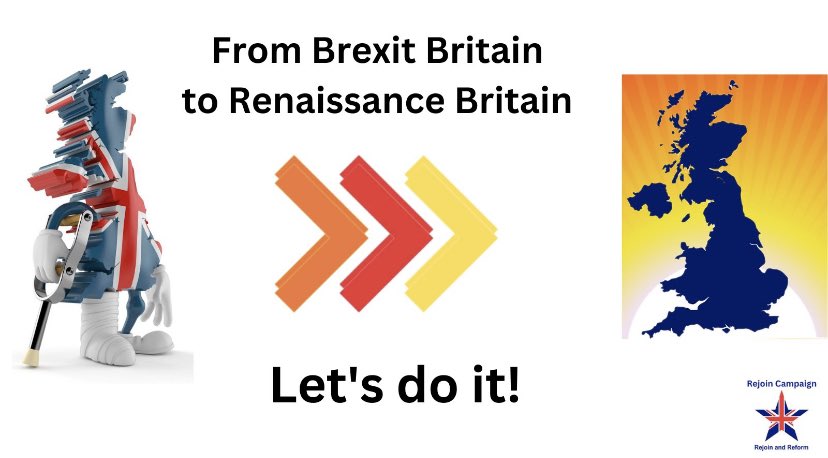 sonofr's tweet image. Unless BREXIT IS UNDONE, we are going to be condemned to FAIL!

Any government that tries to make the great BREXIT FOLLY work will condemn us to FAIL MORE SLOWLY!

Getting Brexit undone is NOT an option, it’s an IMPERATIVE!

rejoinandreform.co.uk