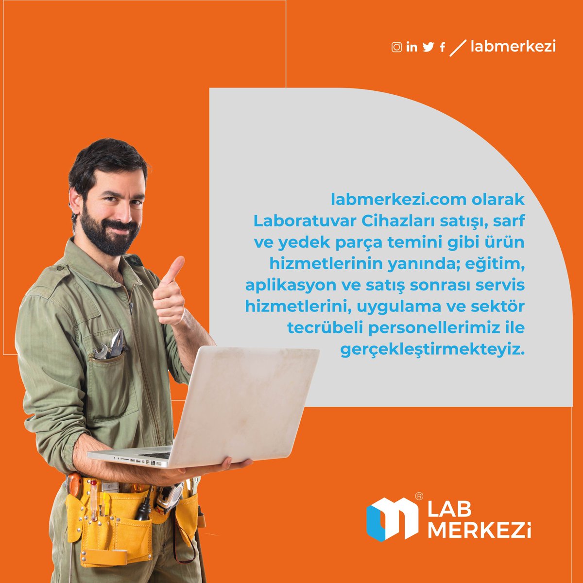 labmerkezi.com olarak laboratuvar cihazları satışı, sarf ve yedek parça temini gibi ürün hizmetlerinin yanında; eğitim, aplikasyon ve satış sonrası servis hizmetlerini, uygulama ve sektör tecrübeli personellerimiz ile gerçekleştirmekteyiz.

#labmerkezi #çözüm #lab
