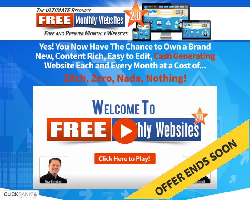 Free Monthly Websites 2.0

qlickbankmarketplace.com/View.aspx?id=3…

#clickbank #affiliatemarketing #clickbankmarketplace