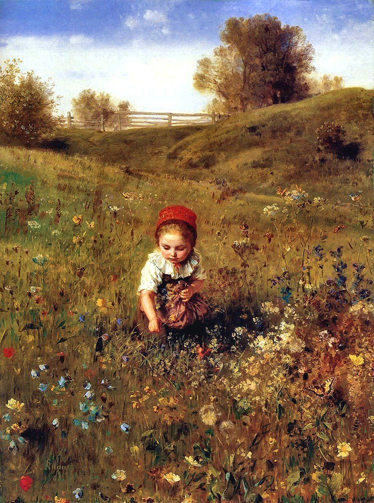 Ludwig Knaus 1827-1910 - 'Springtime'