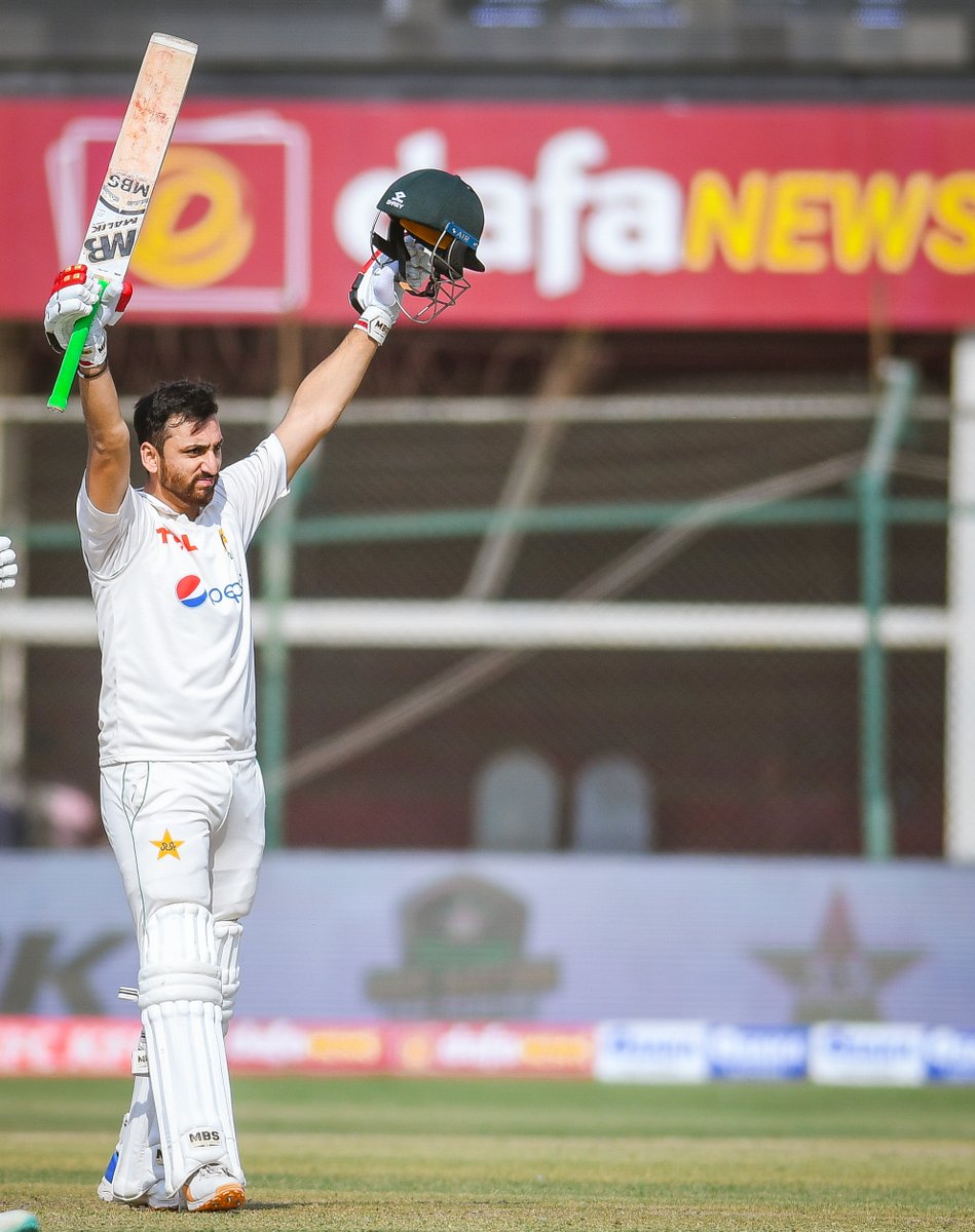 farhanwrites's tweet photo. Agha Salman - Test century at #7
- 15th in Pakistan
- 4th in Karachi
- 15th Pakistani to score Test century at #7
- Moin Khan, Kamran Akmal and Sarfaraz Ahmed scored three centuries at this position
#PAKvNZ #StatsMan #NumbersBoltayHain https://t.co/WRmWRXtsMd