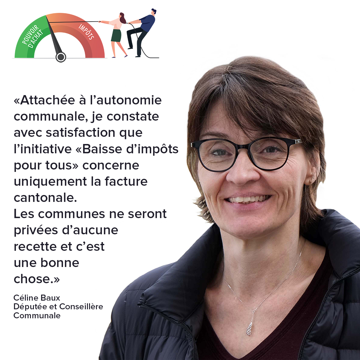 Céline Baux, députée au Grand Conseil, soutient notre initiative. Vous aussi, signez et rejoignez notre comité de soutien directement sur baisse-impots.ch ! 

#BaisseImpotsVD #Fiscalite #Initiative #Vaud