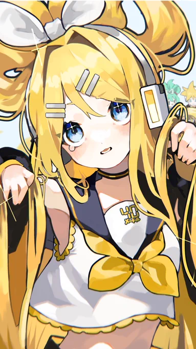 いいねで47メートル髪が伸びてしまったリン#鏡音リン誕生祭2022 