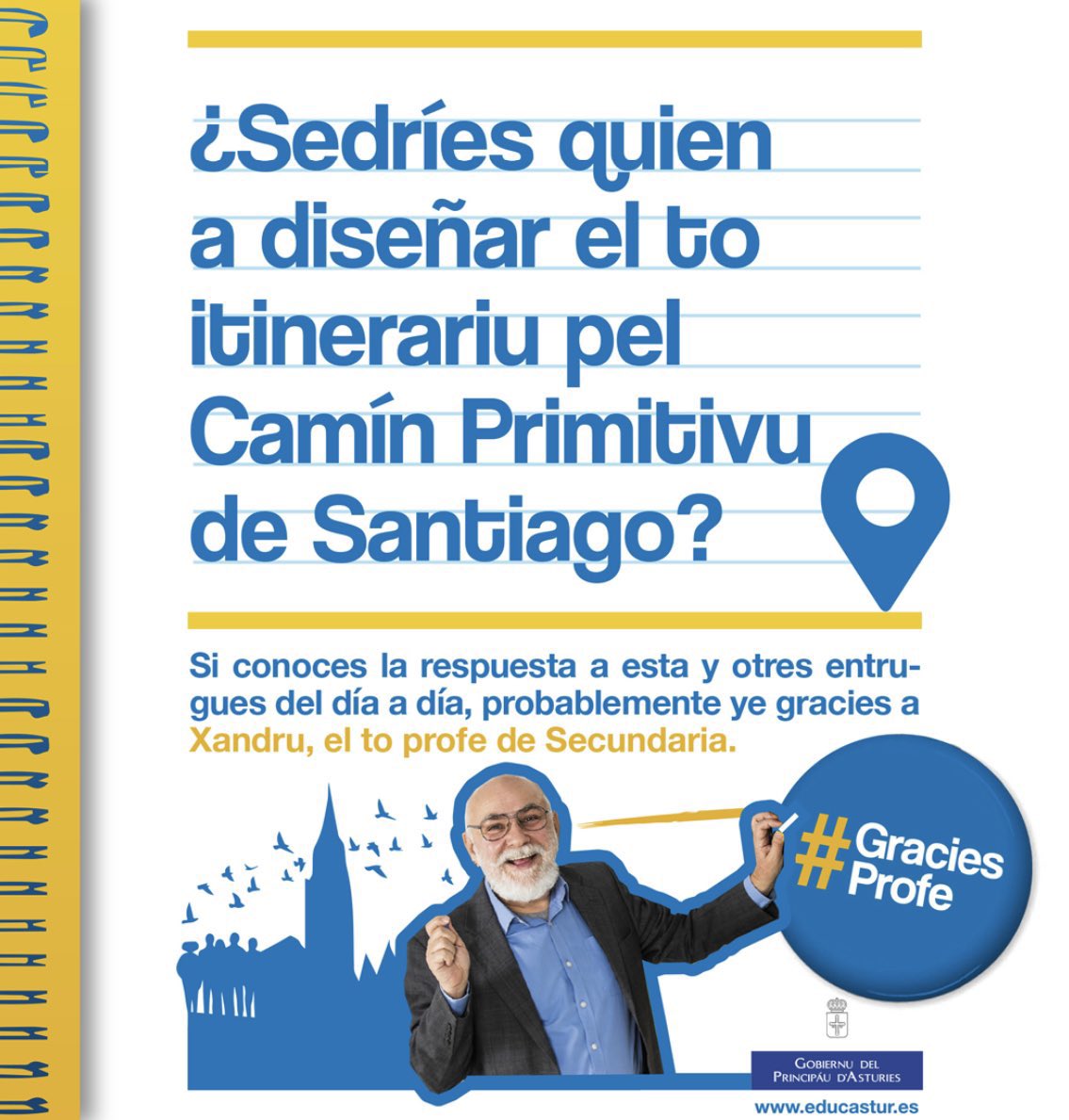 lydiaespina's tweet photo. #GraciasProfe #GraciesProfe #educaciónasturiana 💙💛 https://t.co/iRvbzYYNs2