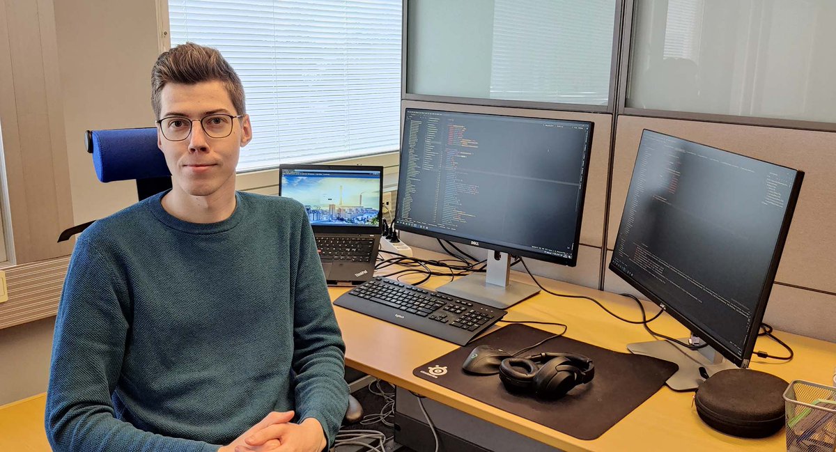 Pinja_official's tweet photo. At #Pinja, the number of people who #workremotely, use #hybridmodel, and work in the office is fairly evenly distributed. 💻 Get to know Timo, who works remotely, Merja, who uses the hybrid model, and Matias, who works in the office by reading the blog 👉 https://t.co/wHahPKLZHp https://t.co/UuQihlmepw