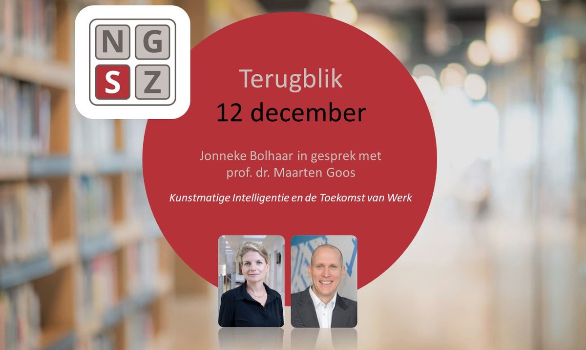 Wat kunnen we doen om de voordelen van Kunstmatige Intelligentie te maximaliseren en de nadelen te minimaliseren? 
Bekijk de terugblik van de NGSZ Mini-Masterclass 
ngsz.nl/publicaties/te…