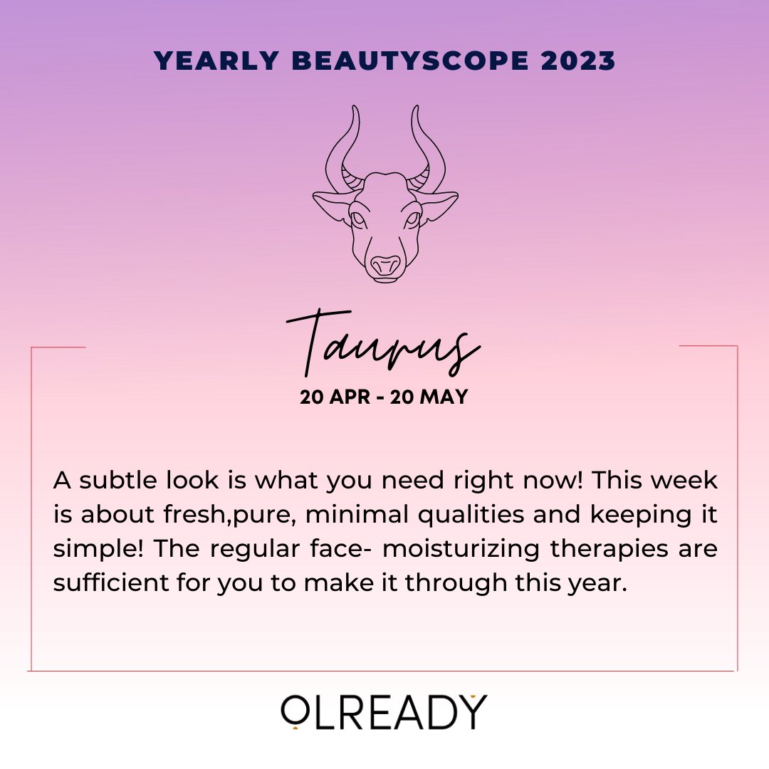 olreadydotin's tweet photo. Yearly Beautyscope 2023 😍 Some predictions 

Taurus : It’s time to give your skin a break from all the dramatic makeup you’ve been enjoying. A subtle look is what you need right now! This week is about fresh, pure, minimal qualities and keeping it simple!

#beautyscope https://t.co/NL3tE8fK1x