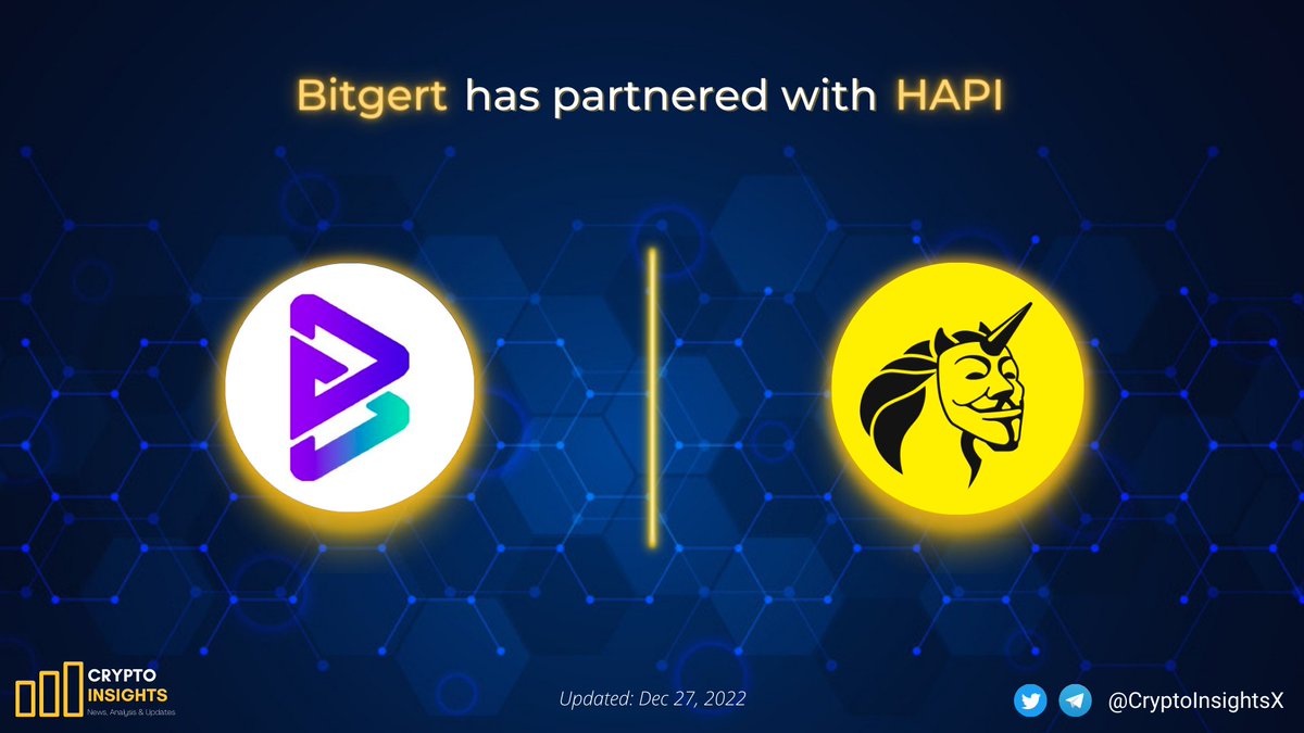 📌JUST IN: <a href="/bitgertbrise/">Bitgert - $BRISE</a> has partnered with <a href="/i_am_hapi_one/">HAPI | Cybersecurity Solutions</a> ⚡️

#Bitgert - Zero Gas Fee Blockchain, Secure &amp; Scalable Blockchain Ecosystem.

#HAPI provides #DeFi and #CeFi with unfettered access to the largest on-chain database on malicious activity

#CryptoNews #Bitgertcommunity
