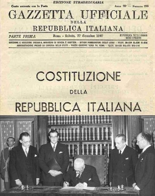 #27dicembre1947 promulgata #Costituzione ⁦<a href="/SenatoStampa/">Senato Repubblica</a>⁩ ⁦<a href="/pdnetwork/">Partito Democratico 🇮🇹 🇪🇺</a>⁩