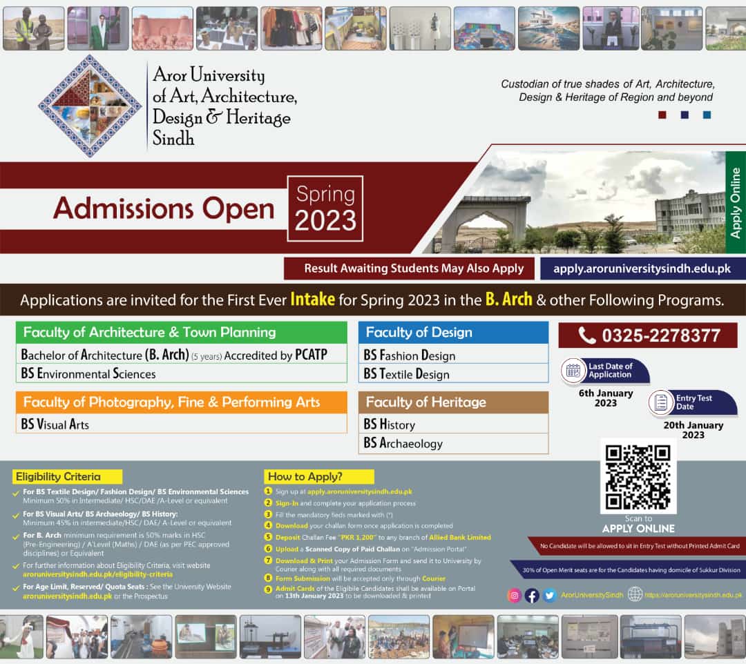 ArorUniversity's tweet photo. Admissions Open for Spring 2023 https://t.co/ZmjqSTRfP6