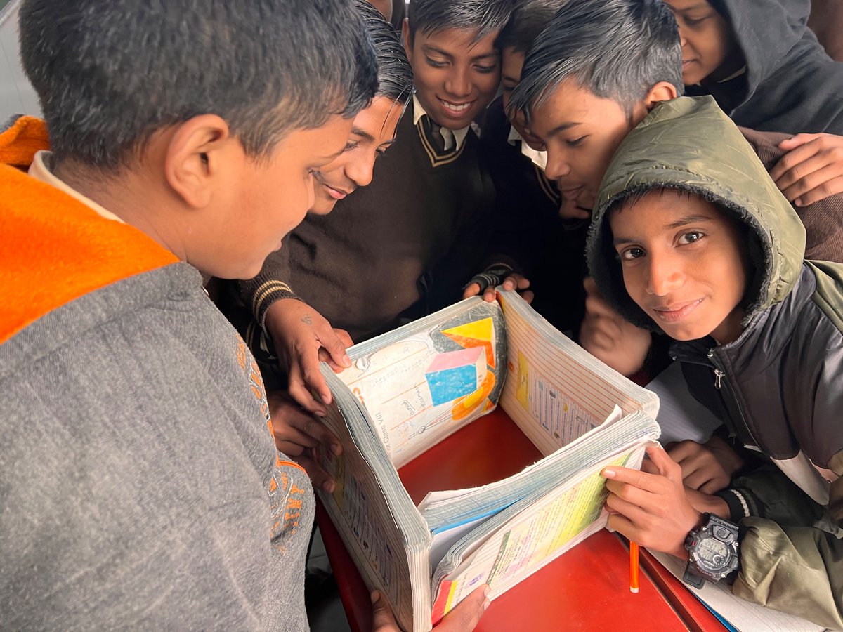 You just need nothing to make them understand a cuboid and they are happy to participate 
class viii
#gbssspunjabibagh1515010
#TLM 
#missionmathematics
<a href="/Dir_Education/">DIRECTORATE OF EDUCATION Delhi</a> 
<a href="/LetsTalkEdun/">#LetsTalkEducation </a>