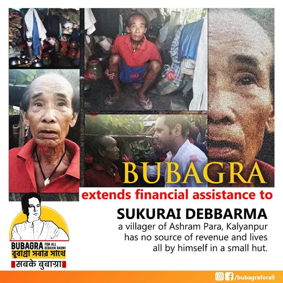 BubagraForAll's tweet photo. Bubagra has always extended financial help to people in need @PradyotManikya  @tipra_official @aajtak @ndtv @AmitShah @PMOIndia 

#TIPRAisComing #thansa #Bubagra https://t.co/xy5WeWmNe9