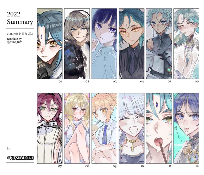 #2022年を振り返る  
cpなし編 