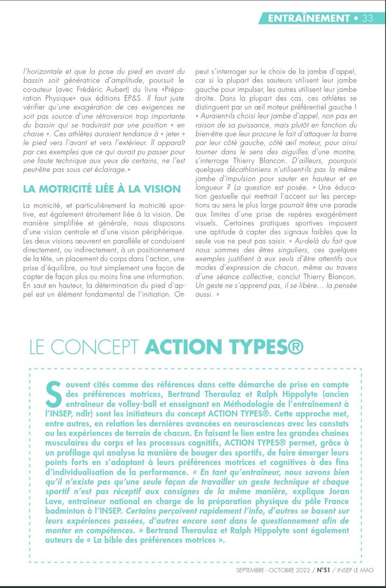 fichou_pierre's tweet photo. Le corps ne doit pas se plier à la technique, c'est la technique qui doit céder face au corps👀🧠🦾

⬇️Article très intéressant de @INSEP_PARIS qui met en avant la notion de "préférences motrices" dans le sport⬇️ https://t.co/GXuEk1QNgD