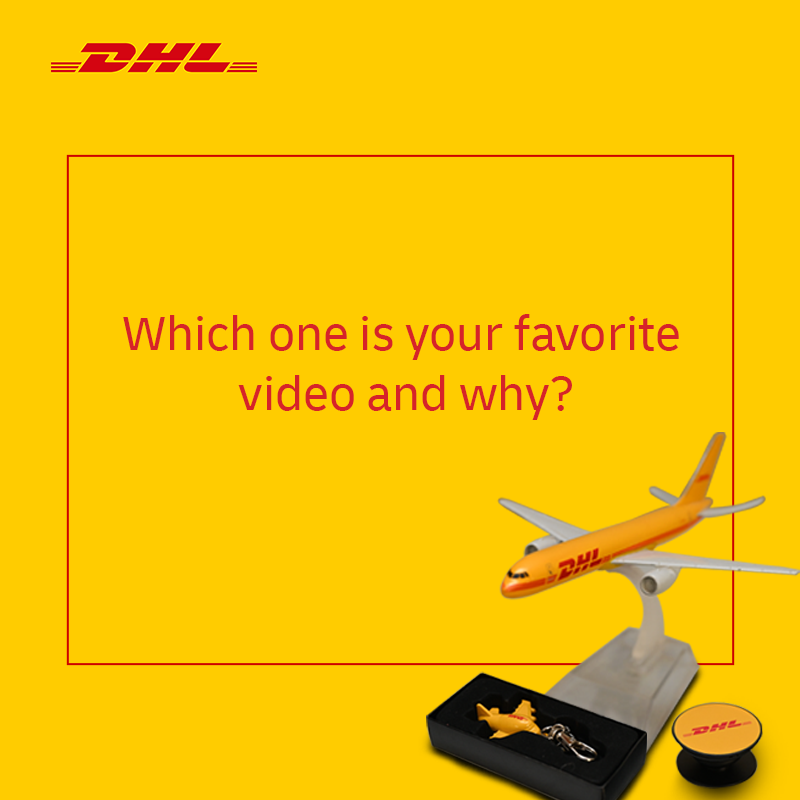 Get a chance to win DHL Branded plane, keychain, and phone holder by answering a simple question.
All you have to do is:
1. Watch all the videos.
2. Tweet your answer.
3. Share your favorite video
Wait for the announcement on our page.

#DHLExpressPakistan #DHL