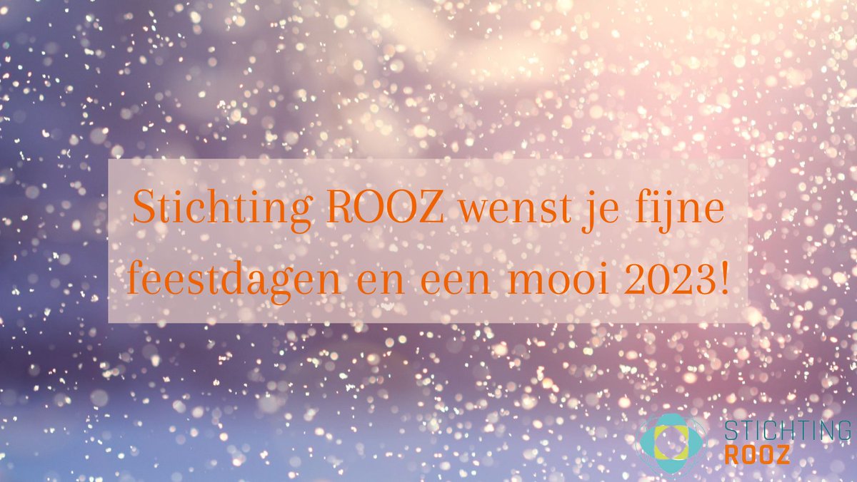 Fijne feestdagen en het beste voor het nieuwe jaar namens Stichting ROOZ!

Wij hopen op een jaar vol positiviteit, waarin wij opnieuw klaar staan om kind en gezin te helpen en we weer veel mooie dingen mogen bereiken.