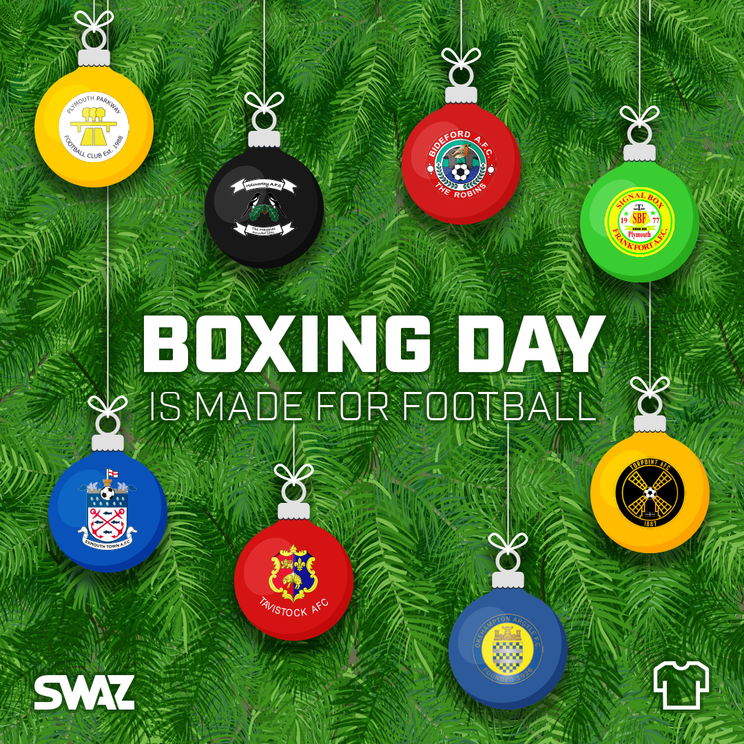 swaz_football's tweet photo. ⚽ Boxing Day
Boxing Day is made for Football. We wish all of the SWAZ family the best of luck in today's Festive fixtures!
#boxingday #football #swaz https://t.co/9sQfOhcfaF