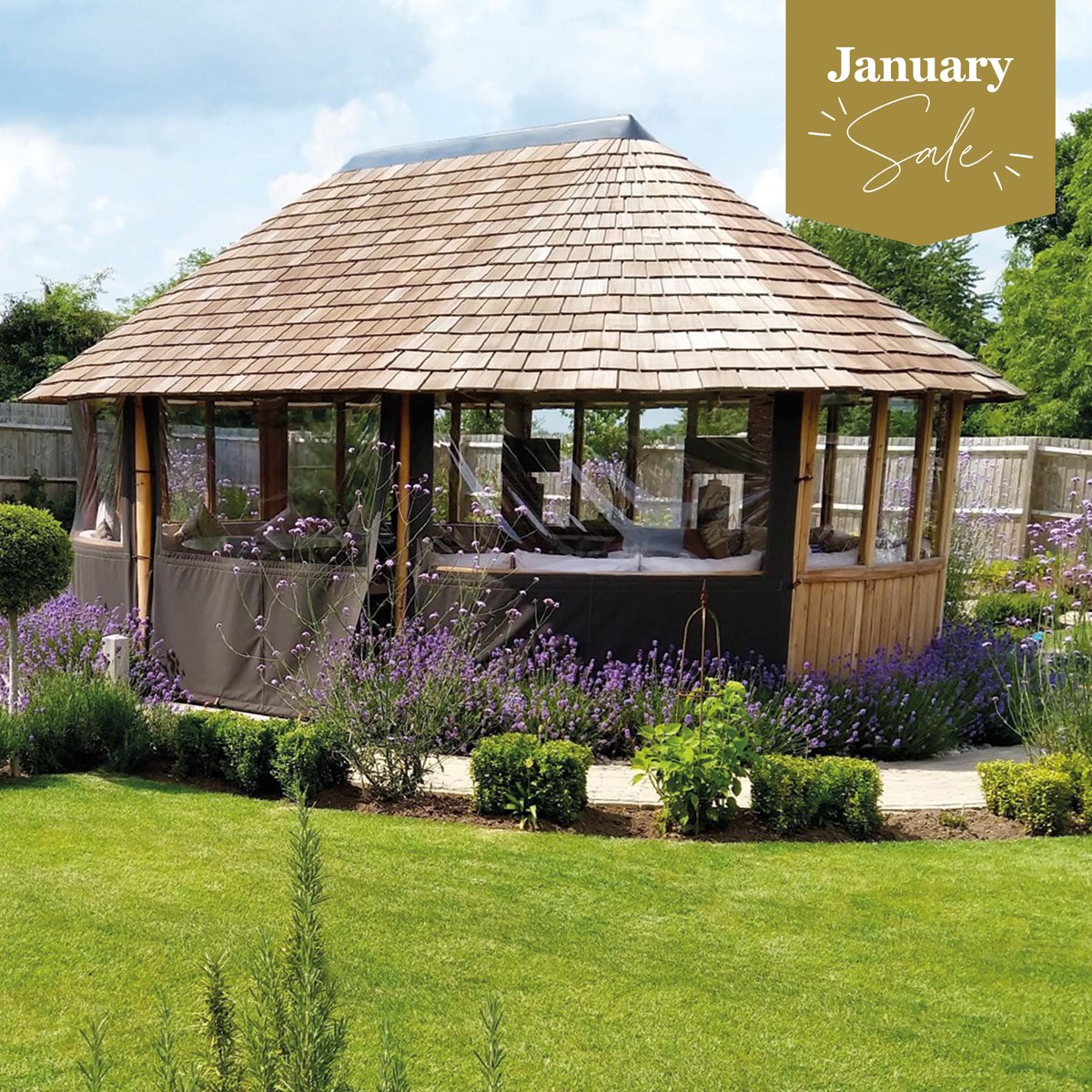 BreezeHouseUK's tweet photo. 🌿 Save more on a new Breeze House in our January Sale event 🌿

Embrace the nature found just outside your door with a luxury garden gazebo.

Huge savings across our entire range ➡️ https://t.co/FCo3VHmfIA https://t.co/RK7UEJ10TC