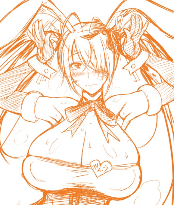 関羽さんのウサギ干支年賀絵準備してます。強くて凛々しい女の子キャラに可愛い格好をさせるの楽しいです。 