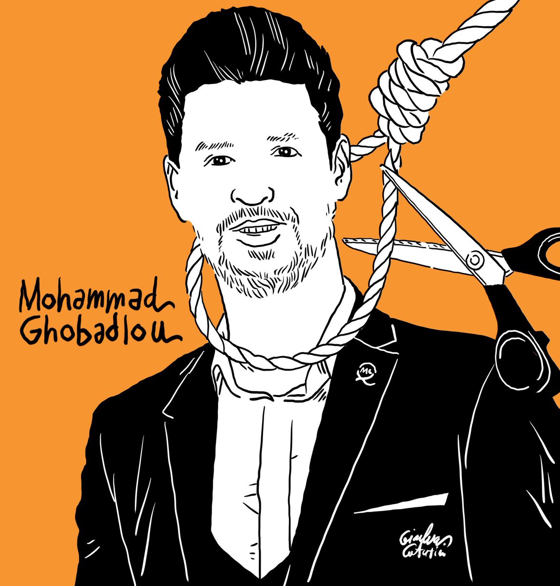 AUnneland's tweet photo. The Islamic Republic has confirmed the death sentence of #MohammadGhobadlou He is only 22 years old. He is at imminent risk of execution. His crime: Protesting for freedom. Please say his name. It could save his life. Stop the execution! https://t.co/aewom7CGCC