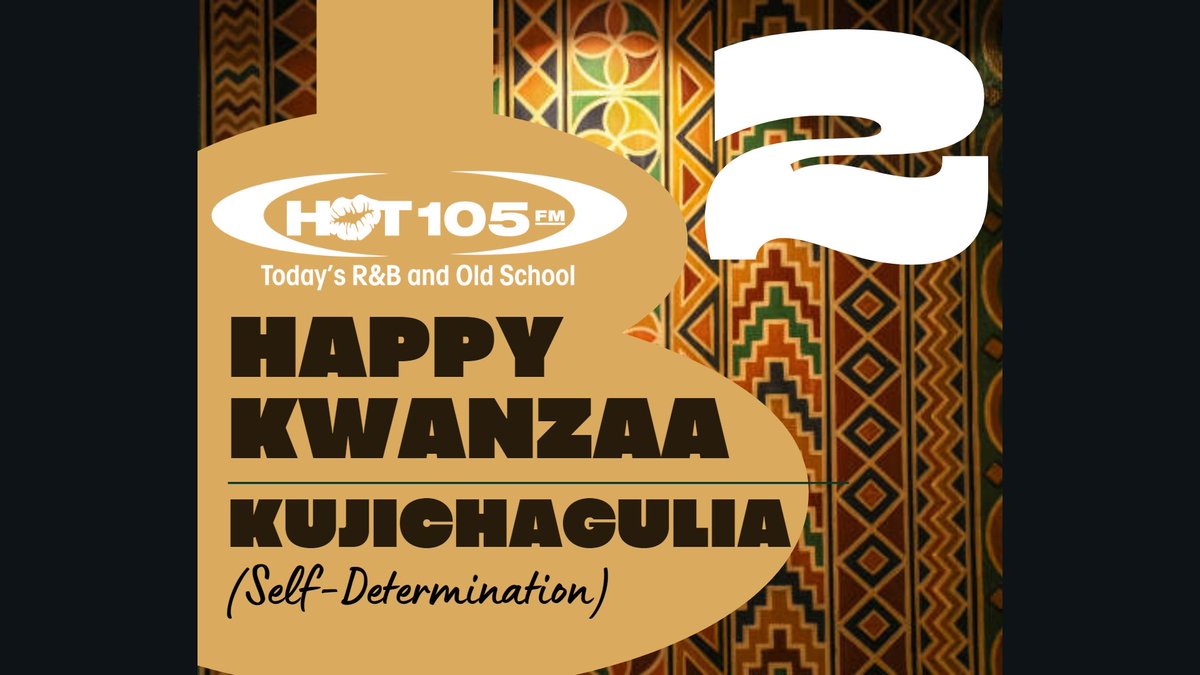 Hot105's tweet image. 🕯️Happy Kwanzaa!!! 

Kwanzaa Principles #2

🌍Kujichagulia (Self-determination): To define and name ourselves, as well as to create and speak for ourselves.

#NguzoSaba #KwanzaaPrinciples