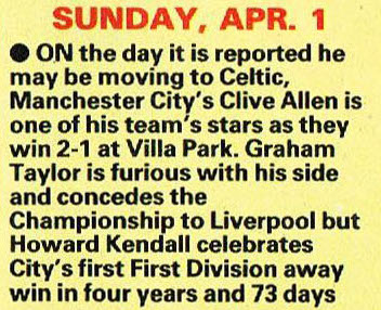 ScotsFootyCards's tweet photo. #CliveAllen may be moving to #Celtic #ManCity #Match 1990-04-14 https://t.co/IFkmWrFO3C