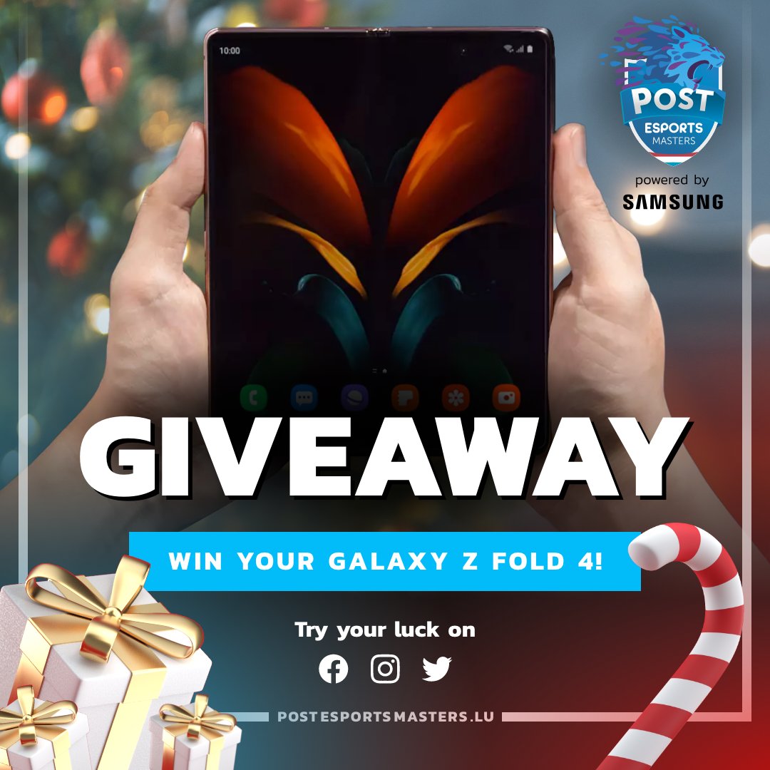 WIN YOUR GALAXY Z FOLD 4! 📱
#GIVEAWAY 🎁🎄

To participate:
🔄 SHARE THIS POST IN YOUR STORY
✅ FOLLOW @postemasters
💬 TAG 2 friends in comments

Also participate on Instagram and Facebook to triple your chances! 🍀

📆 Draw: January 17, 2023