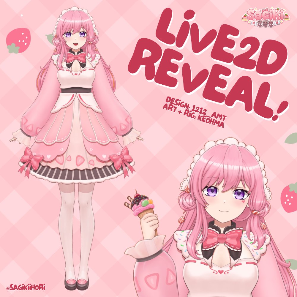 🍰MODEL REVEAL🍰

I didn't think it would be this quick but you guys have absolutely smashed it!

Hi snacklings! I'm Sagiki and I'm a snacks connoisseur Vtuber and Vsinger! My re-debut will be early 2023, please look forward to it!

#VtuberDebut #VtuberSupport #Vtuber