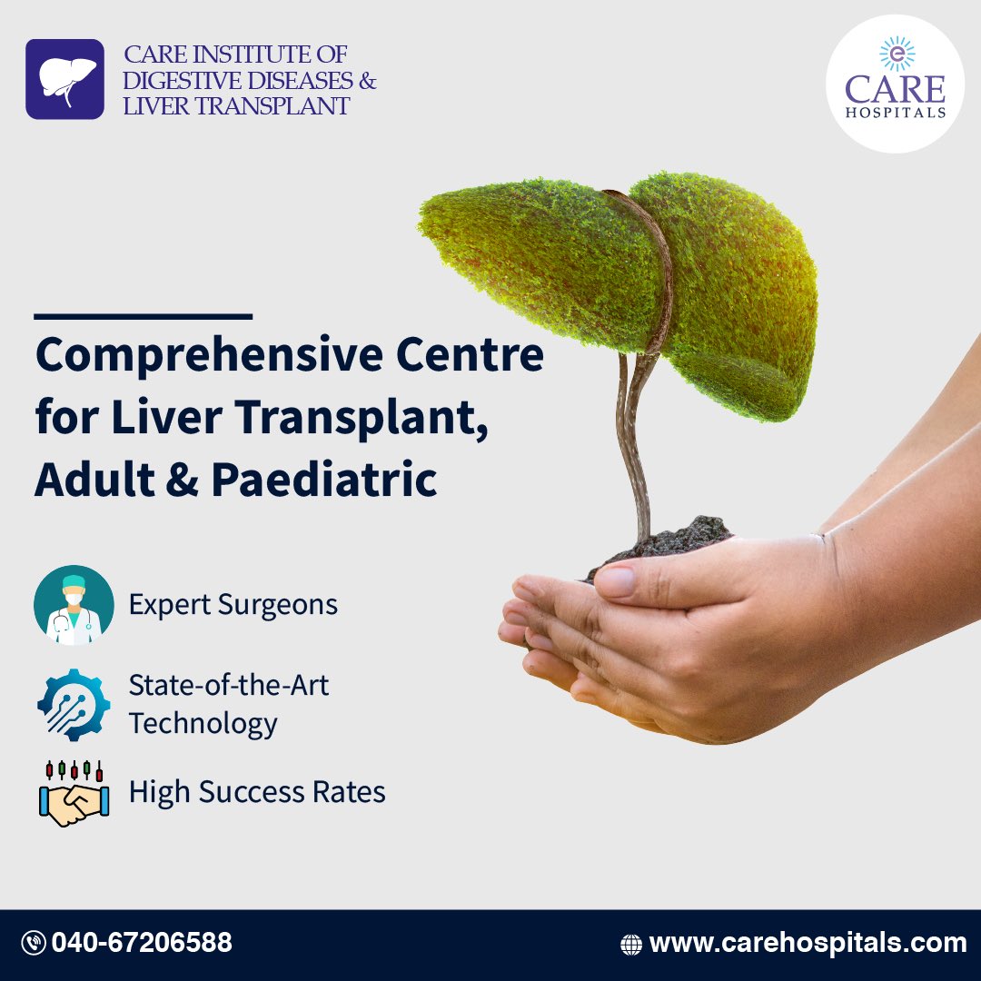 The CARE Institute of Digestive Diseases and Liver Transplantation is a ‘Centre of Excellence’ in liver transplant. We offer a comprehensive treatment program for #livetransplantation procedures, in both adults and children with excellent clinical outcomes. 

#CAREHospitals