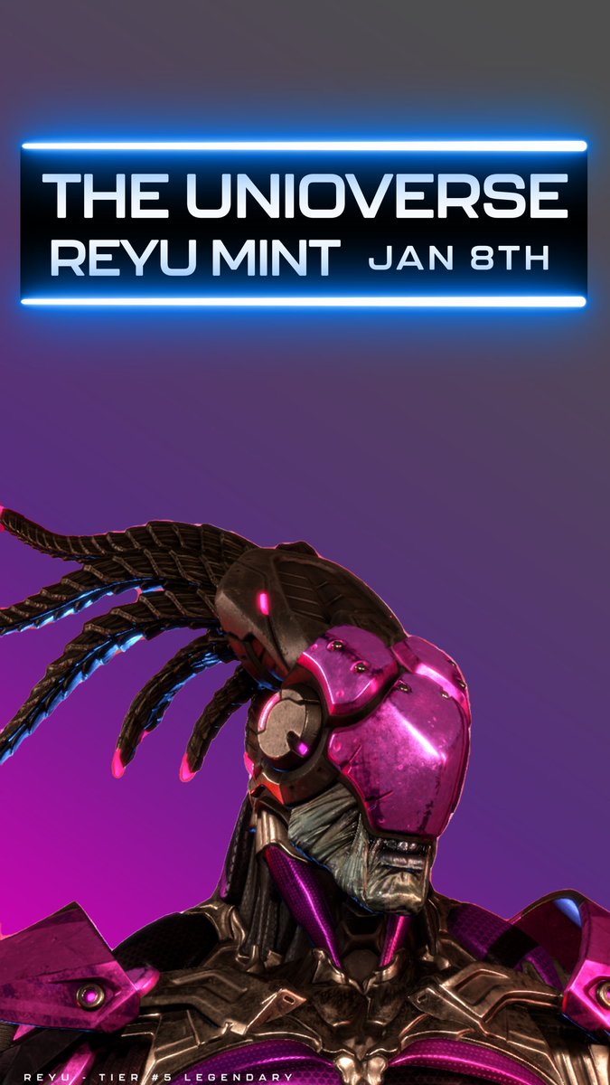 648,000 Collectibles Minted 
with over 100,000 Holders 😮

👉🏼 <a href="/theunioverse/">UNIOVERSE</a> 
#Reyu MINTS JAN 8th ‼️

Join: discord.gg/theunioverse

#TheUnioverse #NFTs #ETH #Gaming 
#Crypto #BTC #DeFi #NftGame