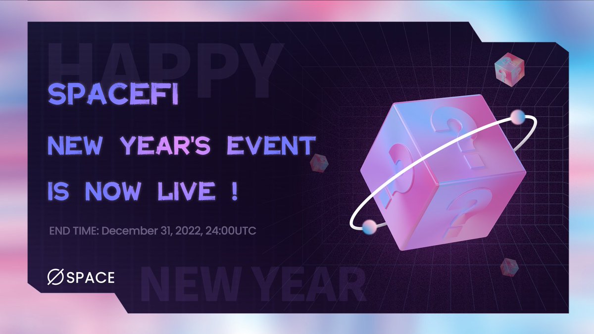SpaceFi New Year Event is Live!

As heading into 2023, we've prepared a Blind Box Gift🎁 for community.

🎯Join the Creation Competition about SpaceFi Highlights:
spacefisoulnetwork-1831.crew3.xyz/questboard/0eb…
Ends in 12.31

🏆6 winners and 5 promoters will be picked.

#Cosmos #Evmos #zkSync #layer2
