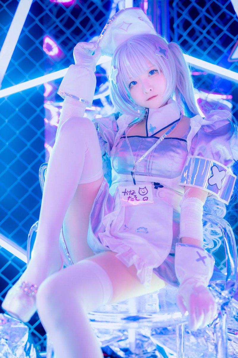「hololive ✧*。天音かなたさわっぼろ…ぎゅむっばきっmodel  」|星野ハコ✧︎a.k.aさみゅちゃん！のイラスト