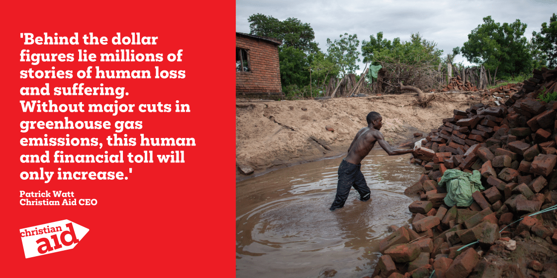 christian_aid's tweet photo. ❓ What is the real cost of climate change? 
 
🌍 A new Christian Aid study has found extreme weather driven by the climate crisis has cost the world billions in 2022. 
 
👉 Read our recommendations on how to help the most vulnerable here: https://t.co/UHv4NcumUJ https://t.co/rNEFGaw0aL