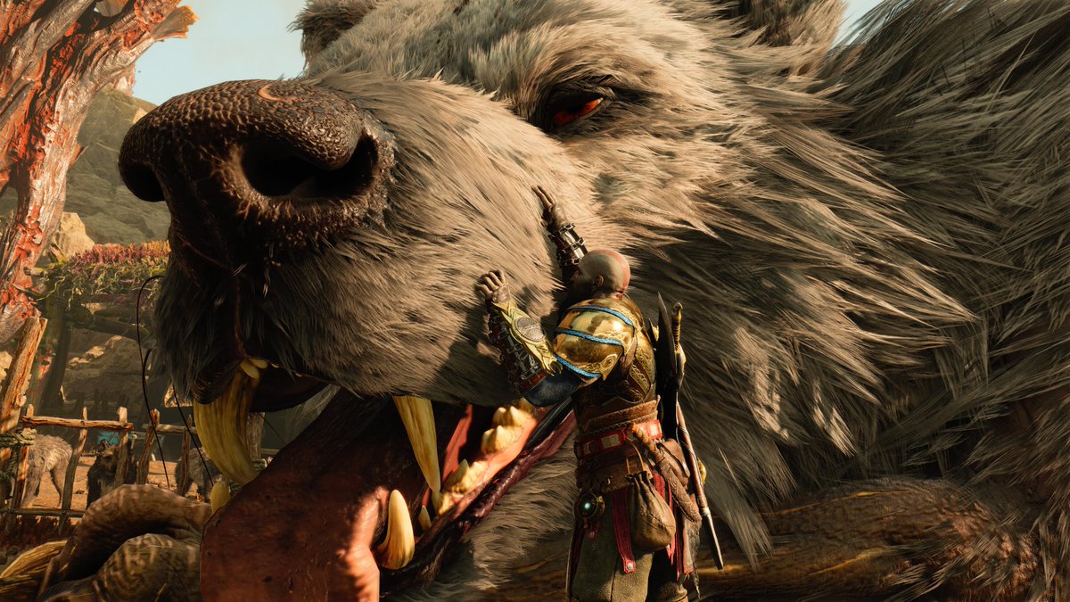 marotafuka's tweet photo. dog of war ragnarok https://t.co/Z57hggH98F