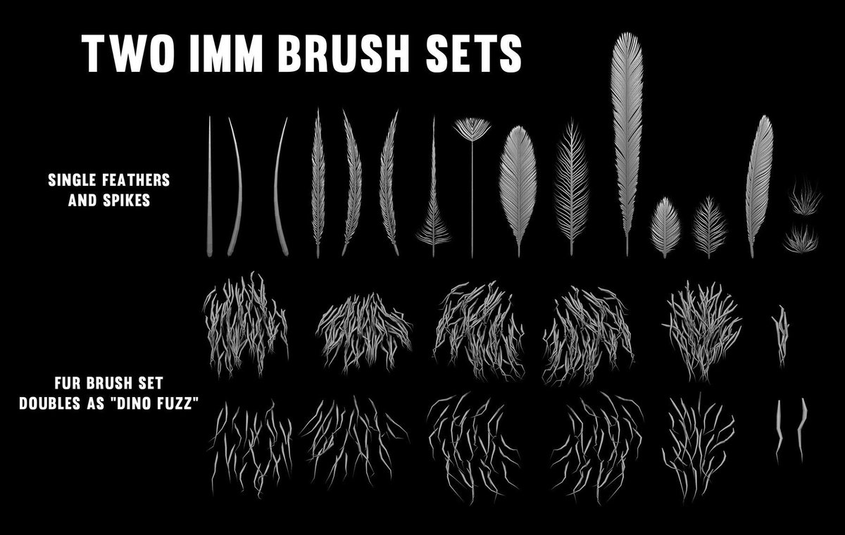 S3ART_Store's tweet photo. Prehistoric Feathers and Fur IMM Brushes
✅ Get it here: https://t.co/q03IzZ3hIC
-
#zbrush #associate #jessicajennings #zbrushimm https://t.co/sY0Vx7kHxl