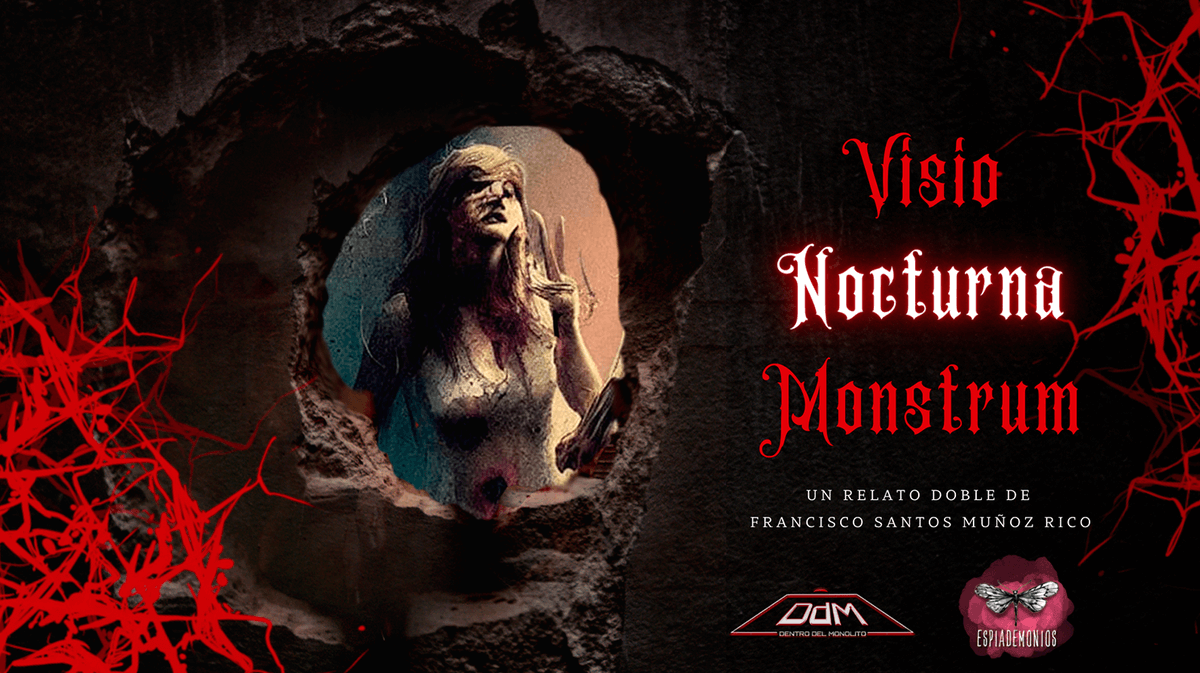 ¡Atención! Tenemos el honor de publicar hoy, junto a los amigos de @espia_demonios, un relato doble de <a href="/Franky_marchant/">Francisco Santos Muñoz Rico</a>. Dos visiones de un mismo cuento de horror se despliegan ante vosotros. «Visio Nocturna Monstrum» es nuestra mitad. Ya podéis leerla en: dentrodelmonolito.com/2022/12/relato…