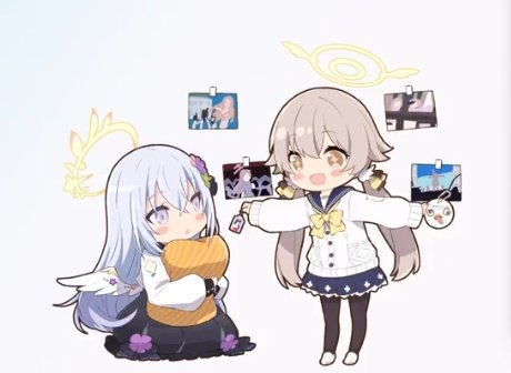 白洲アズサ(ブルアカ) ,阿慈谷ヒフミ(ブルアカ) 「アズヒフを見ると元気になるなぁ〜? 」|琴宮夜洸のイラスト