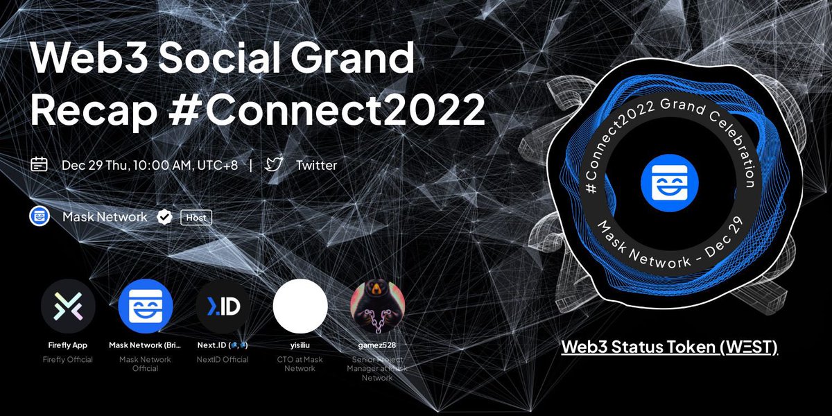 Announcing our end-of-year campaign #Connect2022! Let’s recap our 2022 together and celebrate with massive rewards!

Join us on <a href="/link3to/">Link3</a> for Web3 Social Grand Recap #Connect2022 

🔗 link3.to/e/MLVEVH

⏰ Dec 29 Thu, 10 AM, UTC+8

See all the perks in the thread below👇 🧵