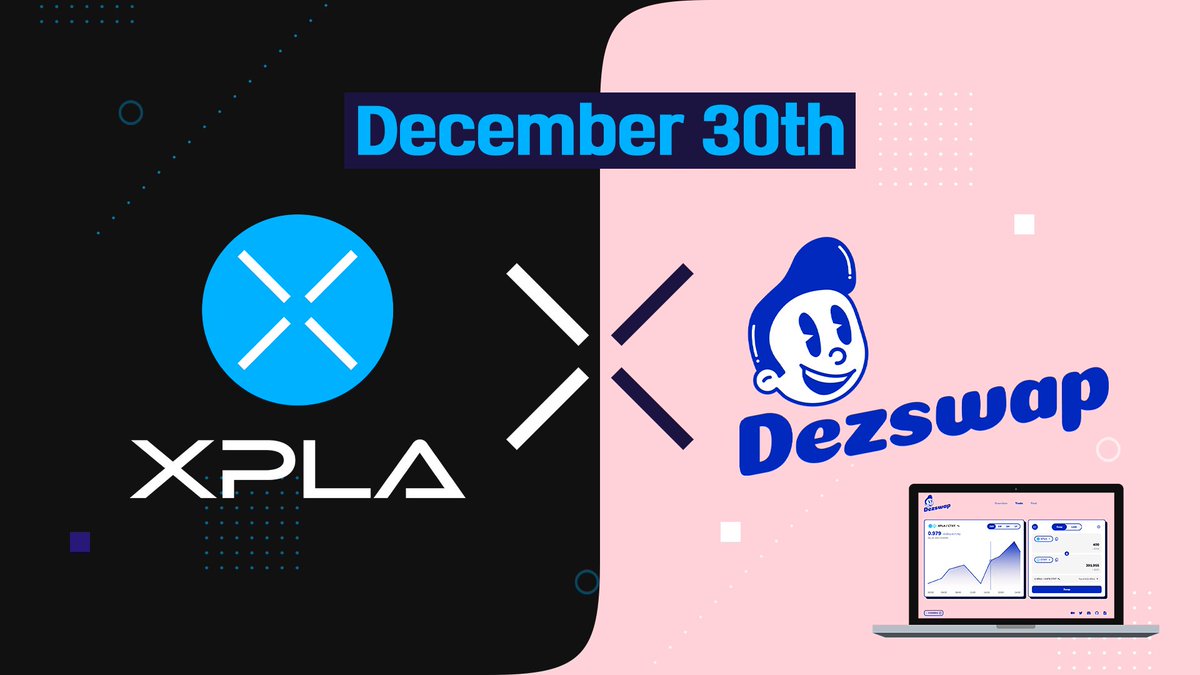 Ready to SWAP your #XPLA to #USDC?
Great news coming to XPLA this Friday!👀 
 
Dez😁is welcoming you here
📍dezswap.io