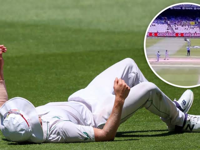 Afternoon_sport's tweet photo. Do those tourists now believe in drop bears..... #spidercam @ECB_cricket @CricketAustrala #AUSvsSA https://t.co/stTEF8hAy3