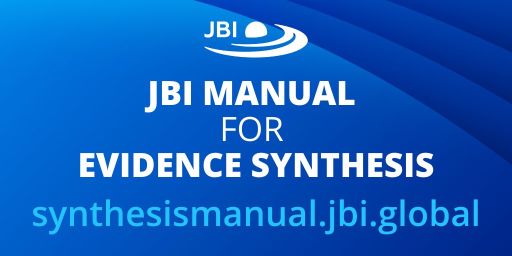 JBIEBHC's tweet photo. Qualitative Systematic Reviews are important for giving a voice to the healthcare patient or provider, and play an important role in representing &amp; understanding the ‘human dimension’ in #EBHC 

For step by step guidance to conduct a Qualitative Review:  https://t.co/EflQHsbOJB https://t.co/q7GELbWHrE
