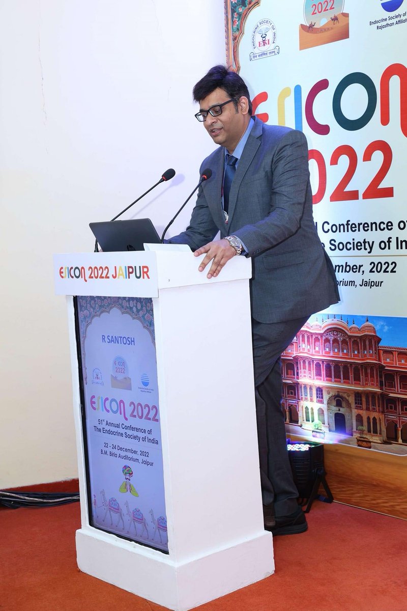 magnaCODE's tweet image. Magna Centres feels proud to share that Dr. Santosh Ramakrishnan, Consultant Endocrinologist, Filmnagar, Hyderabad has been invited to present and be a panel member at the 51st Annual Conference of The Endocrine Society of India which was held at Jaipur.

#ESIcon #magnacentres