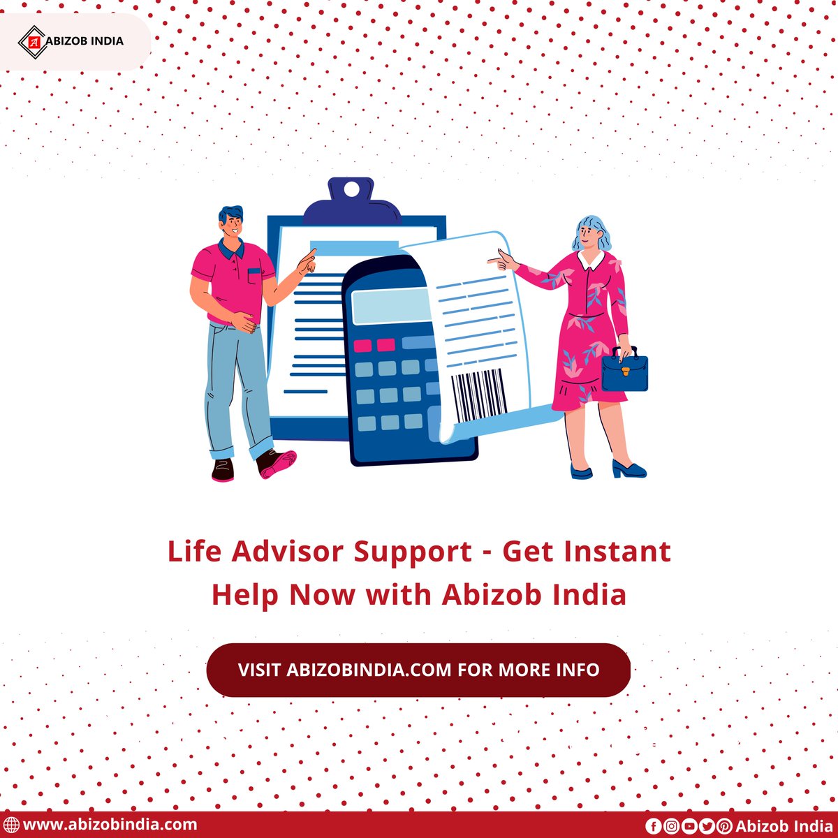 AbizobIndia's tweet photo. Now you can get instant help from Life Advisor Support ✅

For more info visit our website - https://t.co/CHp40G8eMX 

#AbizobIndia #Abizob #OnlineBusiness #OfflineBusiness #EcommercePlatform #Ecommerce #LifeAdvisor #VisitOurWeb #India https://t.co/Ctys2mQlO1