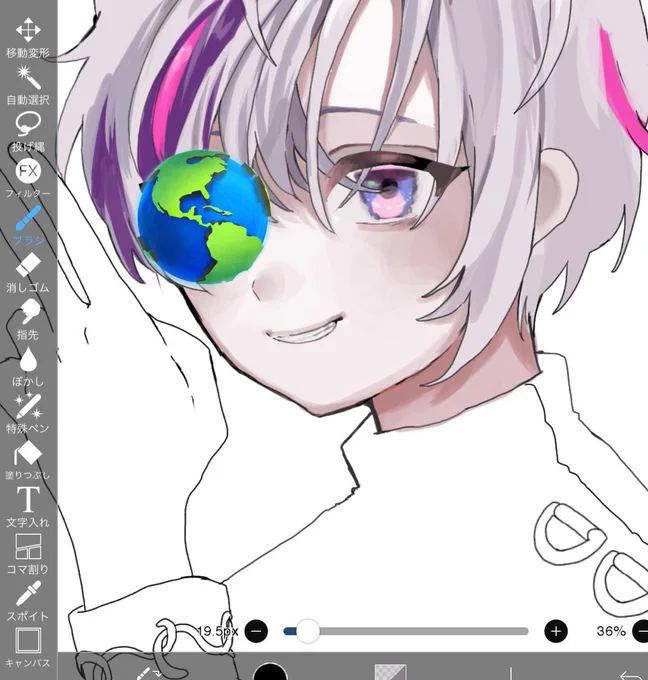 描きかけなのですがぜって〜完成させるぞ!!! 