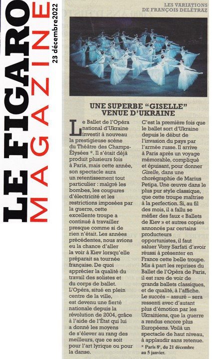 TranscenDanses's tweet photo. Le Ballet national d’Ukraine, qui présente Giselle au @TCEOPERA , fait vibrer le public et captive la presse. Petit aperçu des premiers comptes rendus. 
« Précipitez-vous ! » RTL
« En ce soir de première, il n’était plus seulement question de danse mais de vie. » Les Echos https://t.co/EtidL6ZAgE