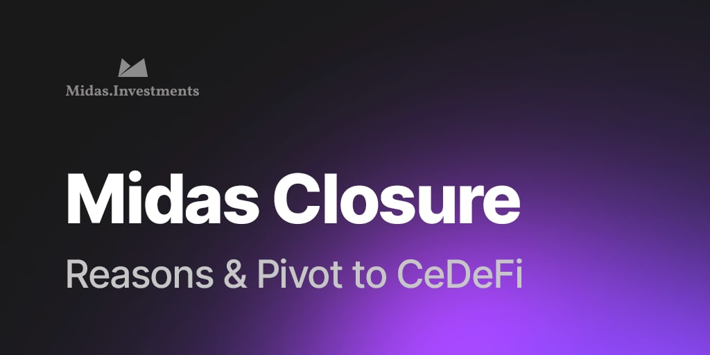 Midas_platform's tweet image. In this article, we want to share with you the story of what led us to this difficult decision, provide you with an overview of our balance sheets, P&amp;amp;L, and DeFi portfolio composition, and give you some insight into our plans for the future. 

Link: blog.midas.investments/midas-closure-…