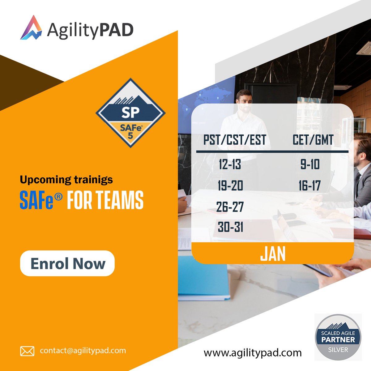 Enroll Now for Upcoming SAFe® for Teams (SP) Online Certification Training in January 2023!!✅Get $50 OFF!
agilitypad.com/safe-for-teams/

#agilecoach #agiletraining #team #agilitypad #designthinking #leadership #Leader #safeforteam #managertraining #training #devops #lean #agile