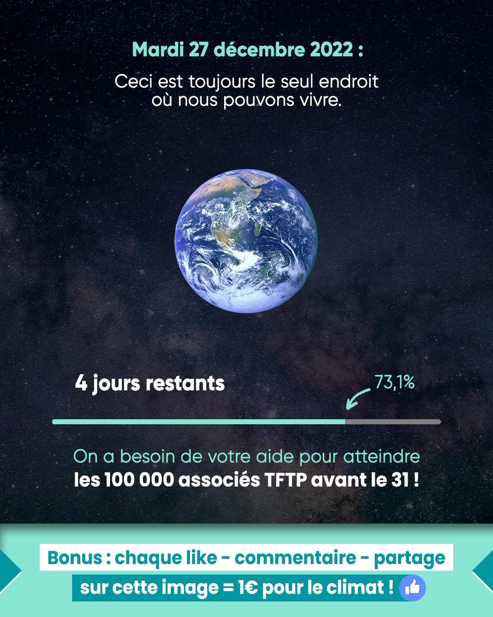 automate-me.typeform.com/to/ykenkf?utm_… ✅

Nous sommes la dernière génération capable d’empêcher l’effondrement climatique. #timefortheplanet