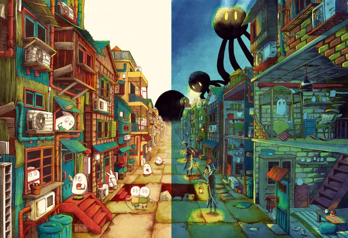 #今年も残りわずかなのでお気に入りの4枚を貼る #作品を載せて自分の作品を知ってもらおう今年はメトロポリス4巻も出せたしティアズマガジンの表紙になったし毎日少しずつ趣味絵を描くようになってとても有意義な年でしたね 
