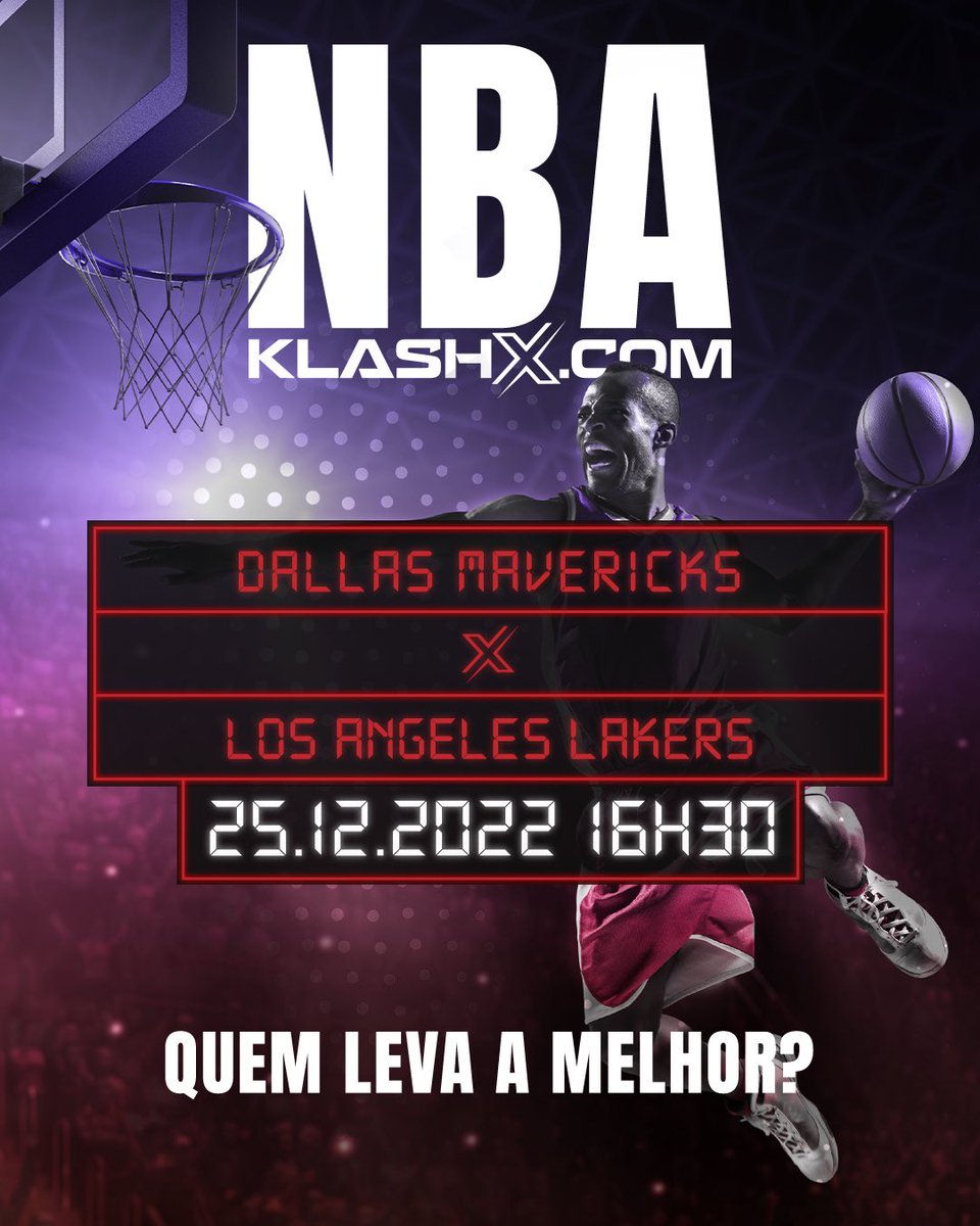 Hoje é dia da tradicional “Rodada de Natal” da NBA e com direito um jogão entre Dallas Mavericks x Los Angeles Lakers! 🎄

Doncic contra Lebron, quem leva a melhor? 👀

Acesse nosso site e faça já sua aposta! 🤑

➡️ gaming.klashx.com

#nbatips #christmas #klashx #nba